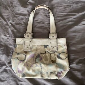 Coach Multicolor Signature Shoulder Bag